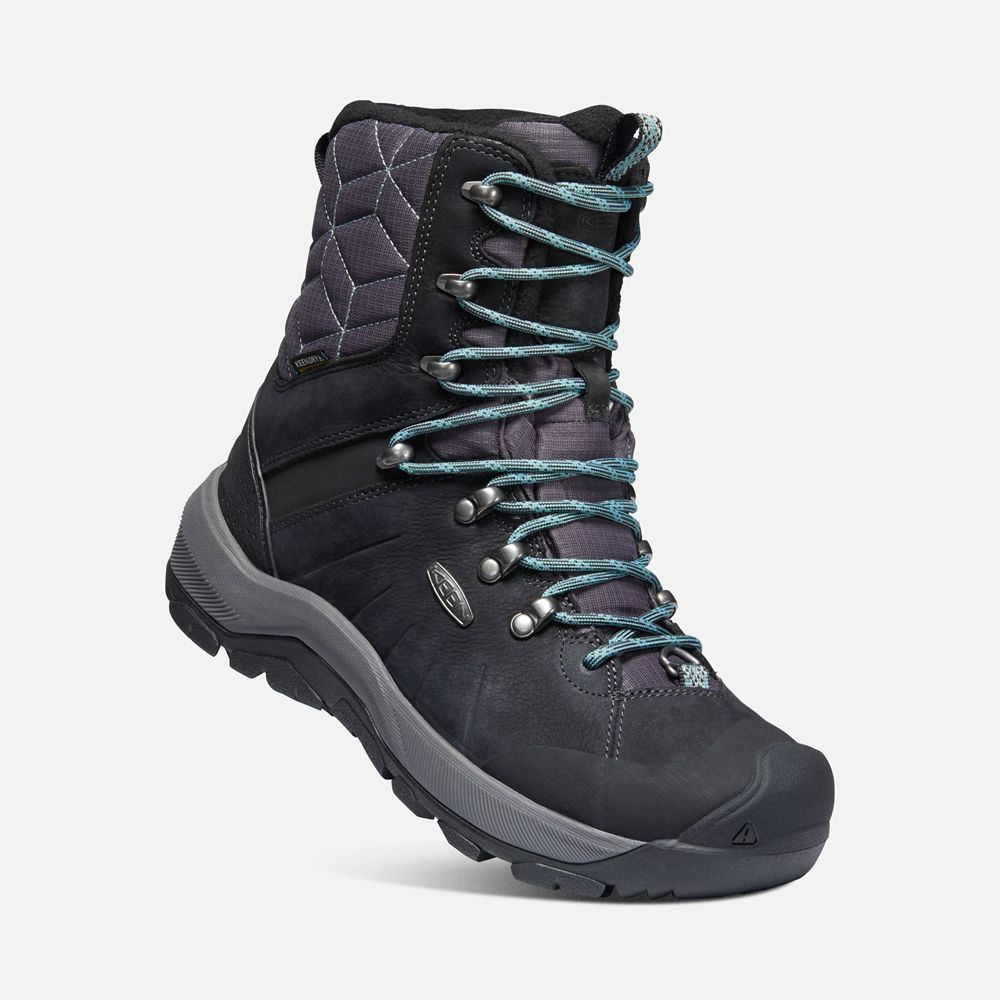 Botas de Seguridad Keen Mexico Negros - Mujer Revel Iv Altos Polar - EI2805149